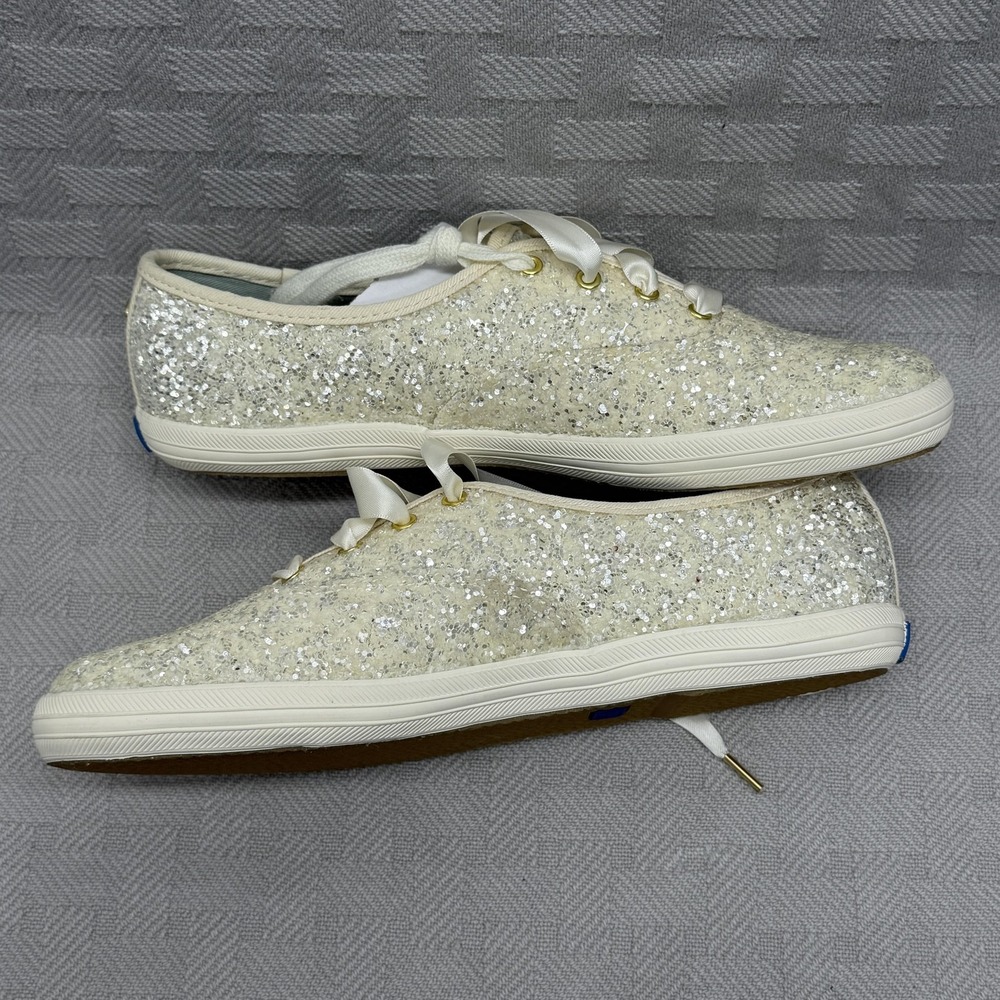 Keds X Kate Spade New York Glitter Shoe Womens Size 7.5 WF53272 - Picture 7 of 8